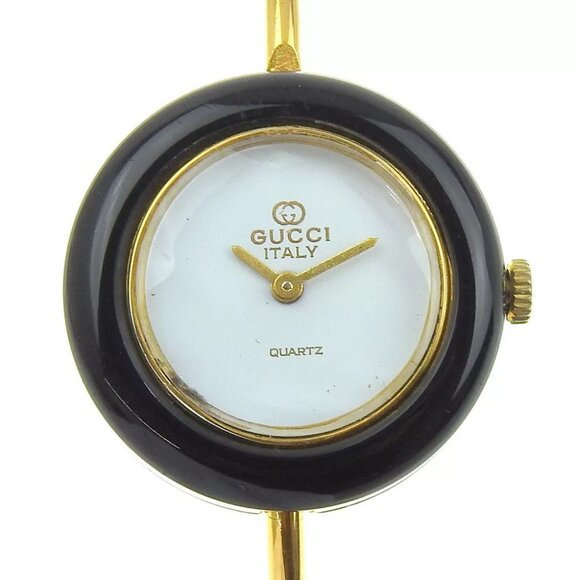 GUCCI Change bezel Watches WhiteDial Plated Gold Quartz Analog display Women - Picture 15 of 15